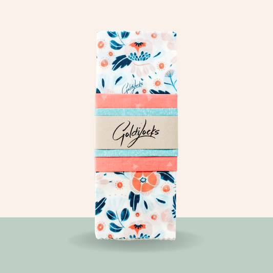 Goldilocks Goods Beeswax Food Wraps: In Bloom Set of 3