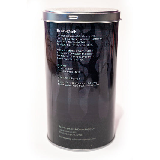 NEW Strangeling OFFICIAL Private Label Coffee: 'Heart of Nails' (16oz) Collectible Tin