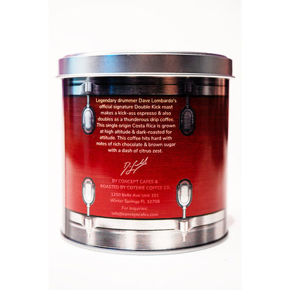 Dave Lombardo's OFFICIAL 'Double Kick' Drum Tin (8oz): Signature Tom Edition