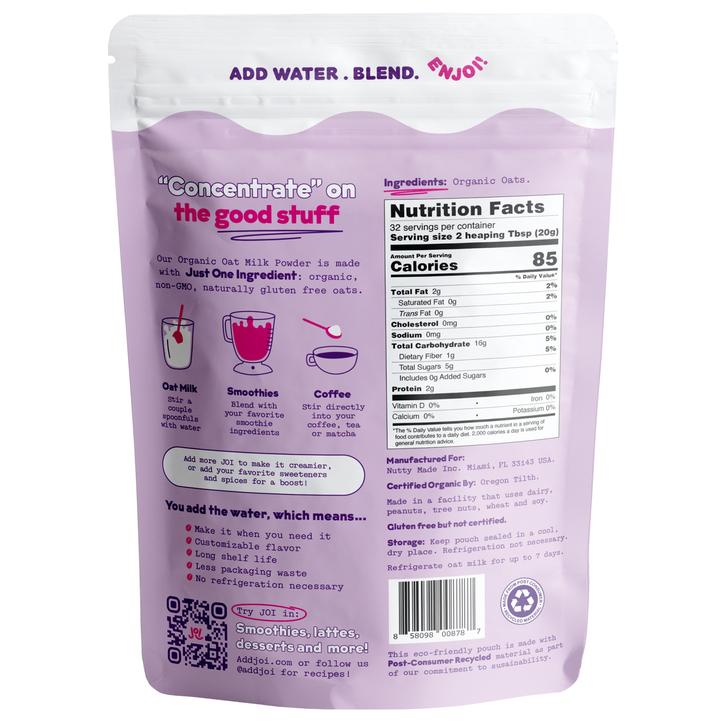 Instant Organic Oat & Organic Almond 2-Pack by JOI