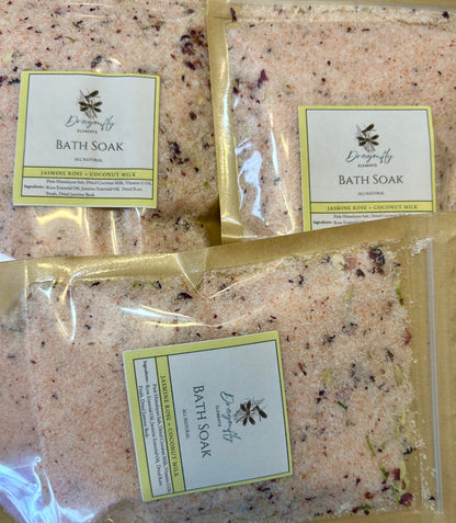 Jasmine Rose + Coconut Milk Bath Soak 8oz