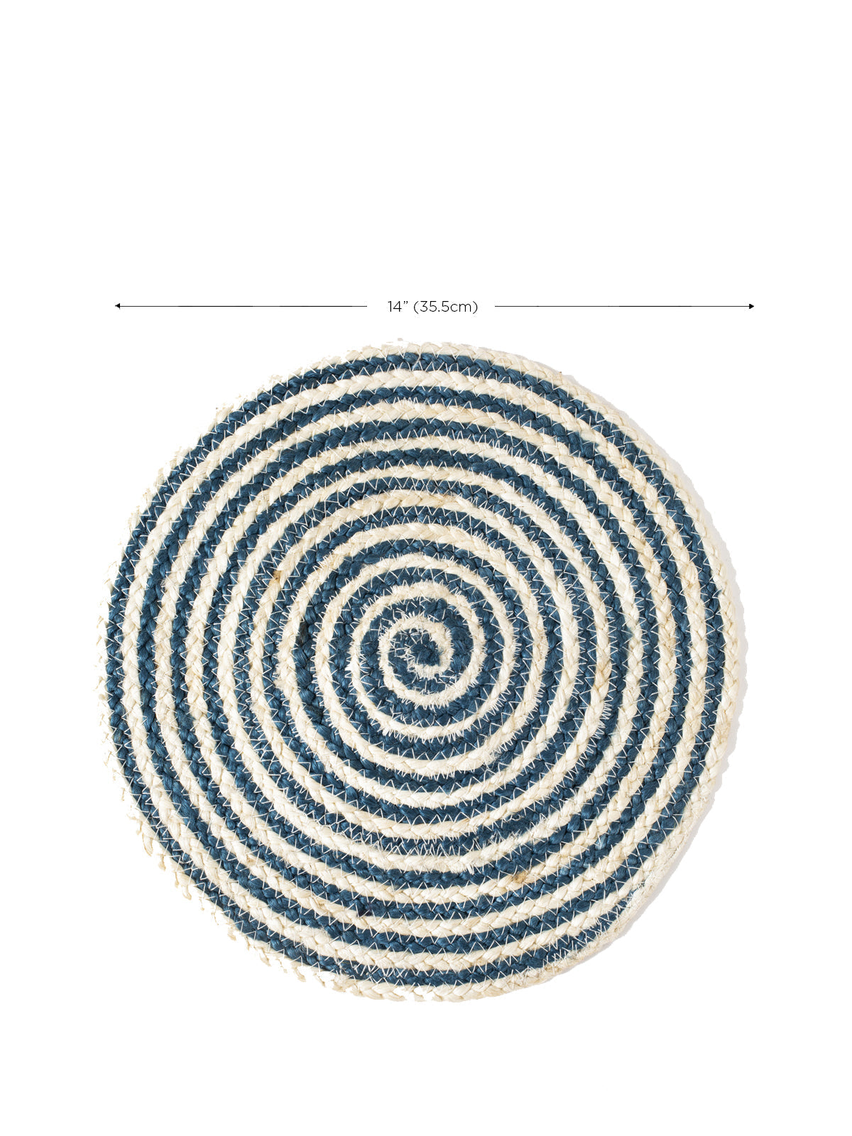 KORISSA Kata Spiral Placemat - Blue (Set of 4)