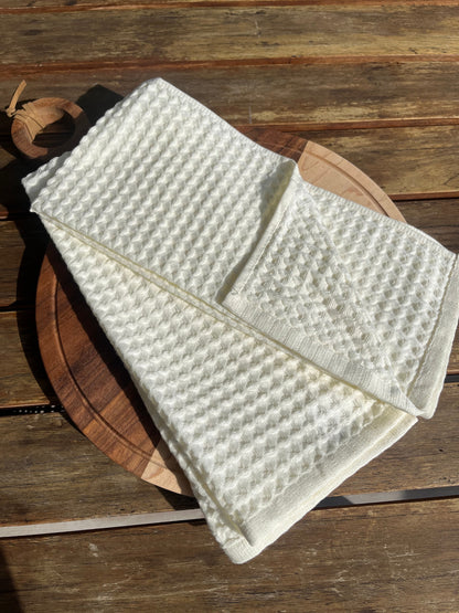 Verona Waffle Kitchen Towels – 2 Piece Set