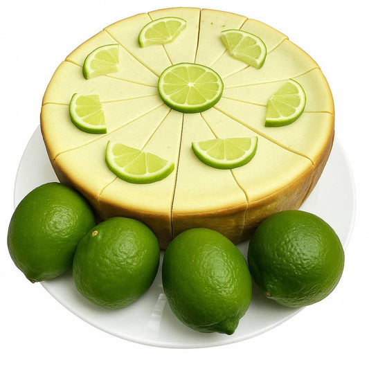 Andy Anand Key Lime Cheesecake 9" Freshly Baked Homemade Cheesecake Near Me Bakery, Made with Fresh Ingredients! (2 Lbs)