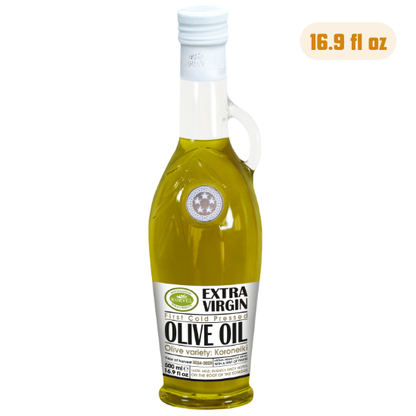 KORVEL Greek Extra Virgin Olive Oil, Amphora Bottle, 16.9 fl oz (500ml)
