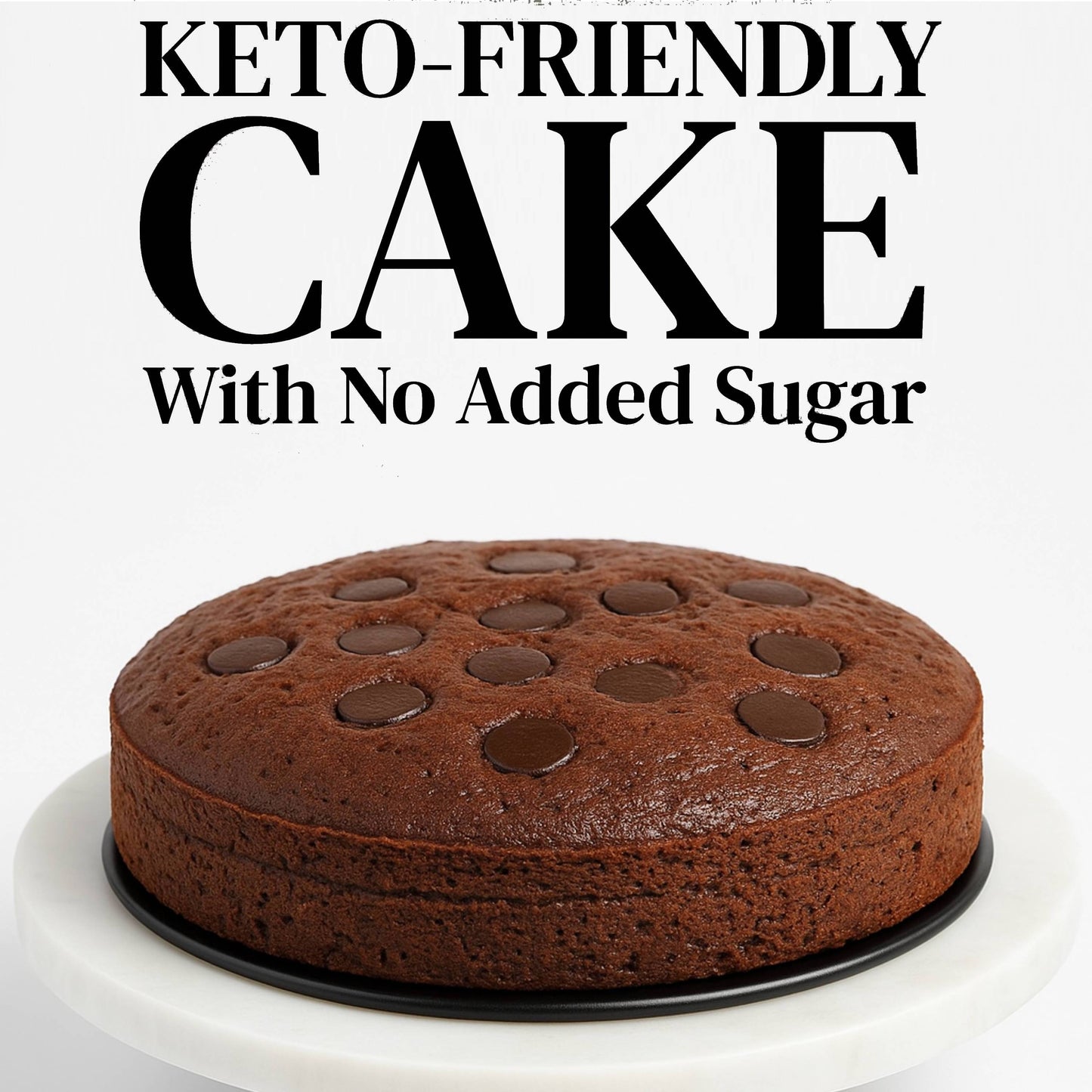 Andy Anand Sugar Free Keto Chocolate Truffle Cake - Gourmet Triple Chocolate Truffle Fresh Baked Cake 9" - Divine Delight Amazing Handmade Cake with Sugar Free (2 lbs)
