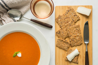 Norwegian Baked Sea Salt Flakes Knekkebrød Organic Crackers Bags - 12 Bags x 6oz case