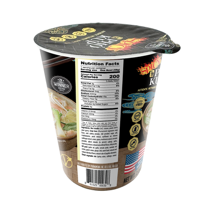 Pho Kup Instant Spicy Veggie Pho (Case of 10 Kups)