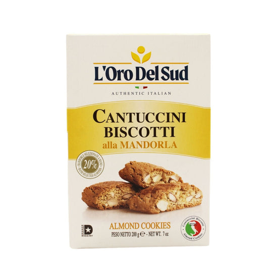 L'Oro Del Sud, Cantuccini Biscotti with Almonds, 6.35 oz