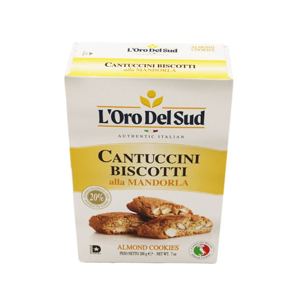 L'Oro Del Sud, Cantuccini Biscotti with Almonds, 6.35 oz