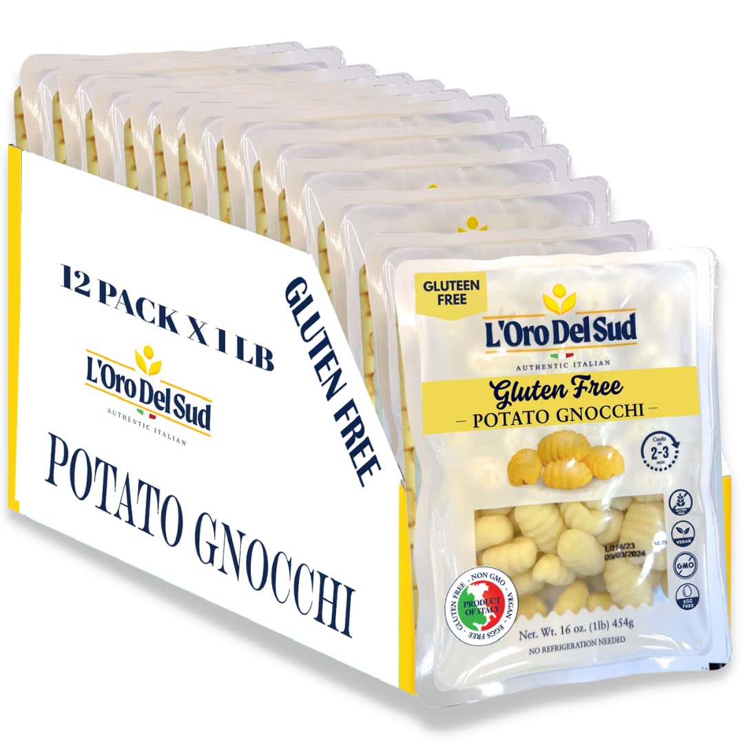 L'Oro Del Sud, Gluten-Free Potato Gnocchi, 12 Pack x 1 lb