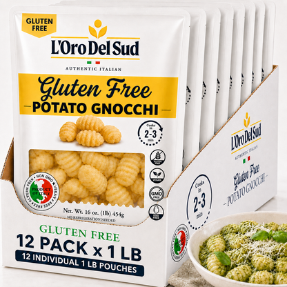L'Oro Del Sud, Gluten-Free Potato Gnocchi, 12 Pack x 1 lb