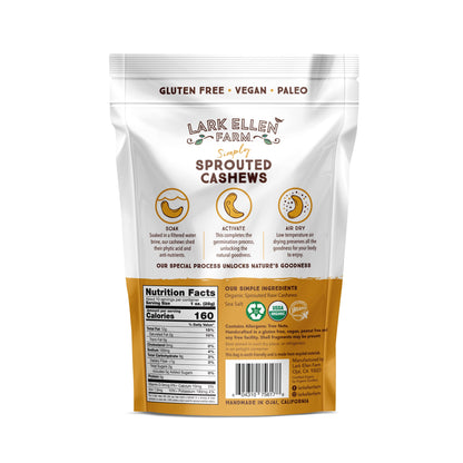 Lightly Salted - Organic Sprouted Cashews 10.00% Off Auto renew