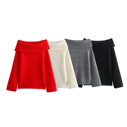 Women's Solid Color Pullover Sweater