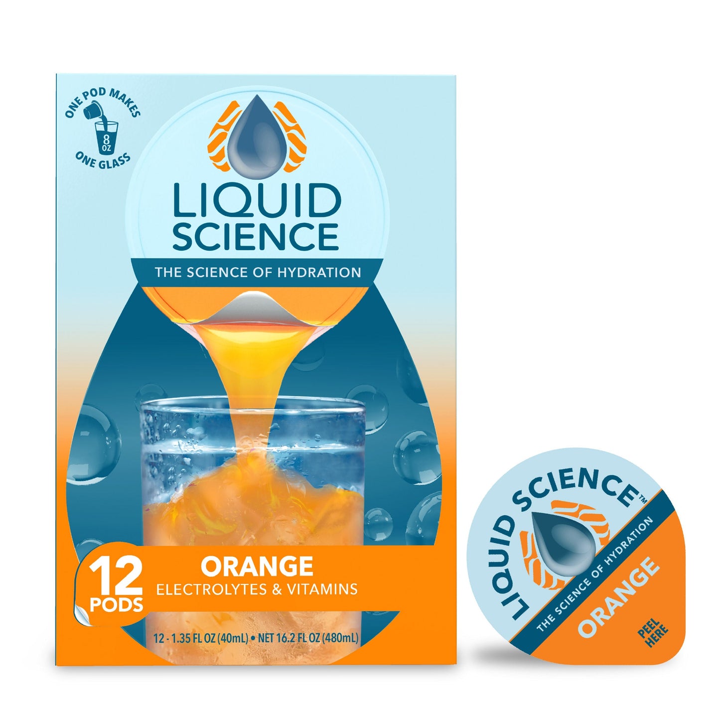 Liquid Science Orange Hydration Pods