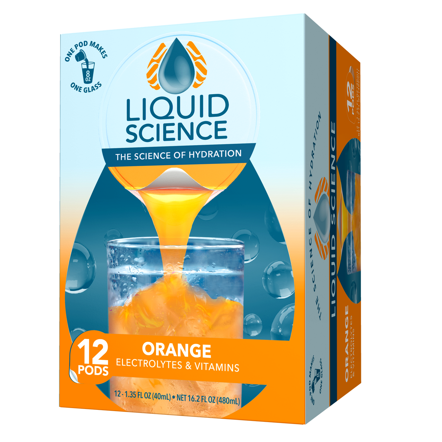 Liquid Science Orange Hydration Pods