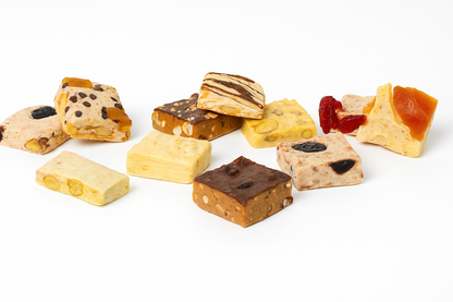 Andy Anand Luxury Italian Nougat Brittle 22 Pieces – Almond, Pistachio, Cherry, Citrus, Imported European Nougat - A Delicious and Traditional Treat - 7 Oz