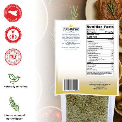 L’Oro Del Sud, Sicilian Rosemary Leaves, 2.11 oz (60 g)