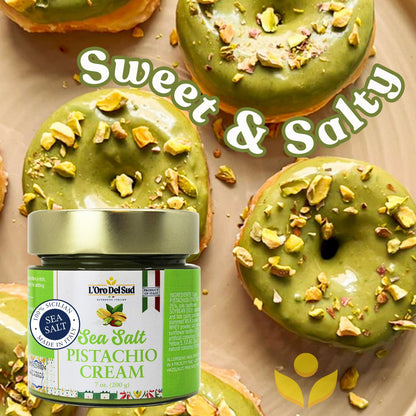 LOro Del Sud, Sicilian Pistachio Cream with Sea Salt, 7oz (200g)