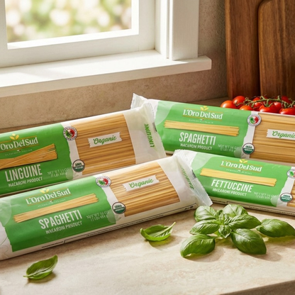L'Oro Del Sud, Organic Spaghetti Pasta, 20 Pack x 1 lb