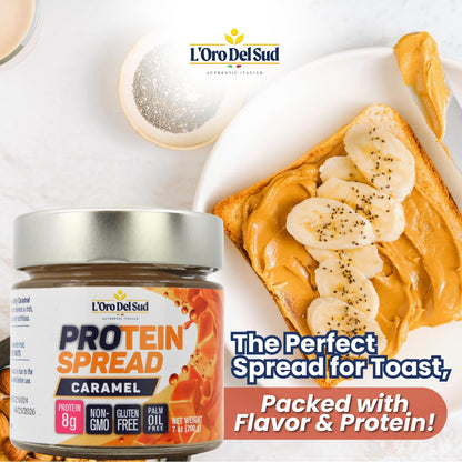 L'Oro Del Sud, Caramel Protein Spread, 7 oz (200g)