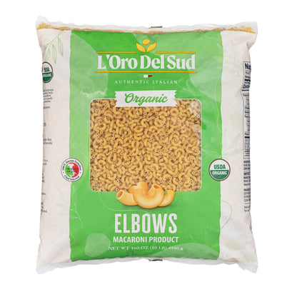 L'Oro Del Sud, Organic Elbows Pasta, 2 Pack x 10 lb Bag