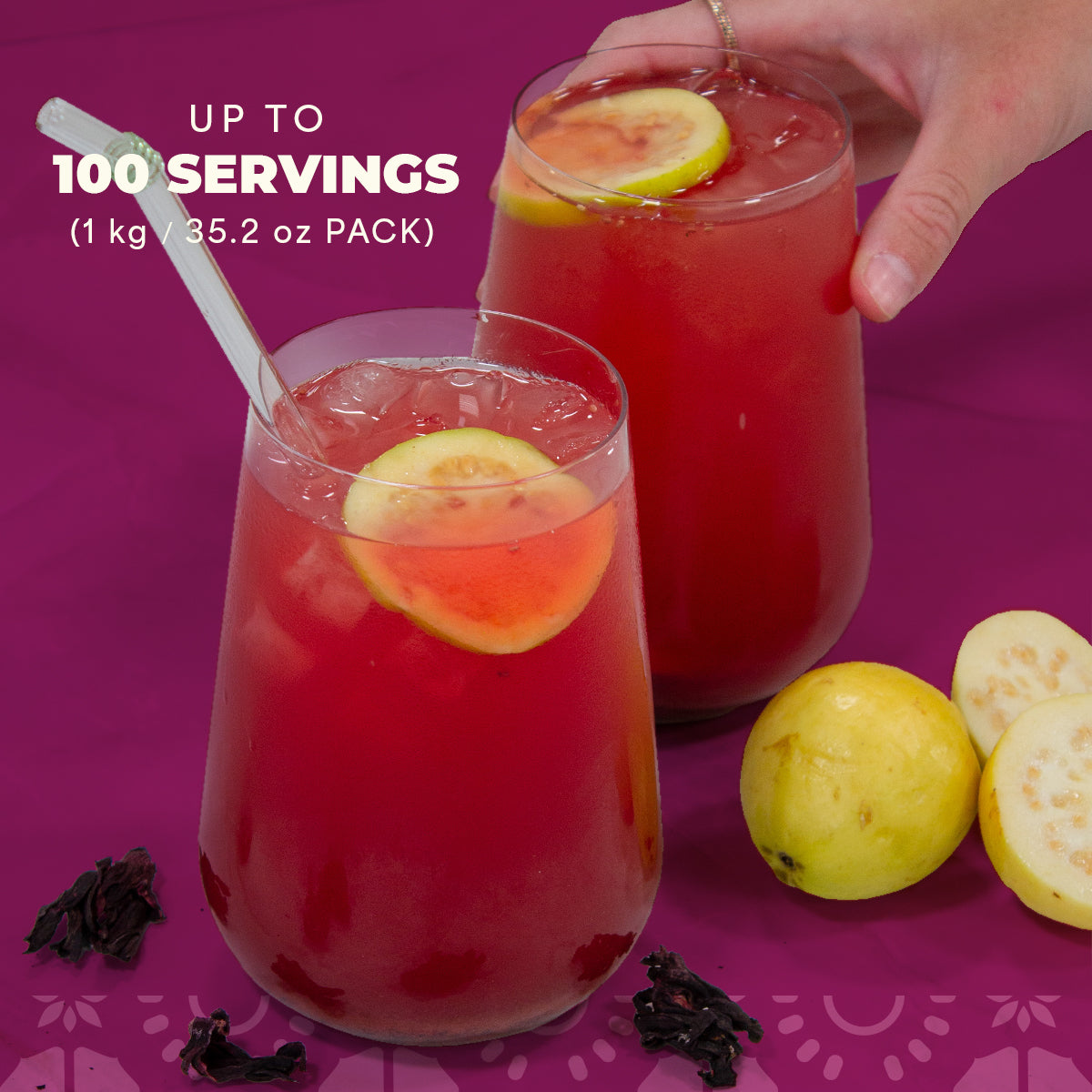 Agua Fresca Hibiscus Guava