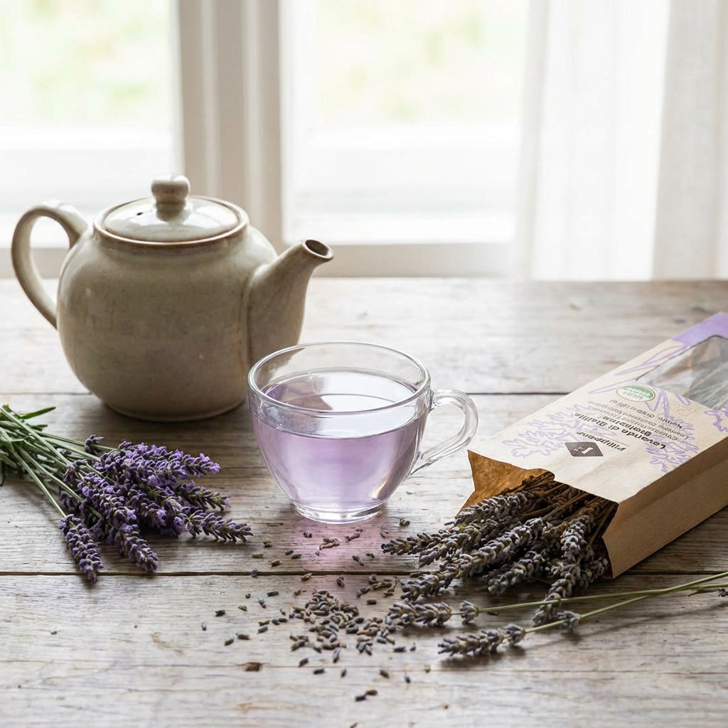 Filippone, Organic Dried Lavender Bunch, Italian Dried Lavender Branches, 0.88oz (25g)