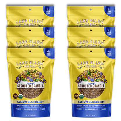 Lemon Blueberry Sprouted Granola