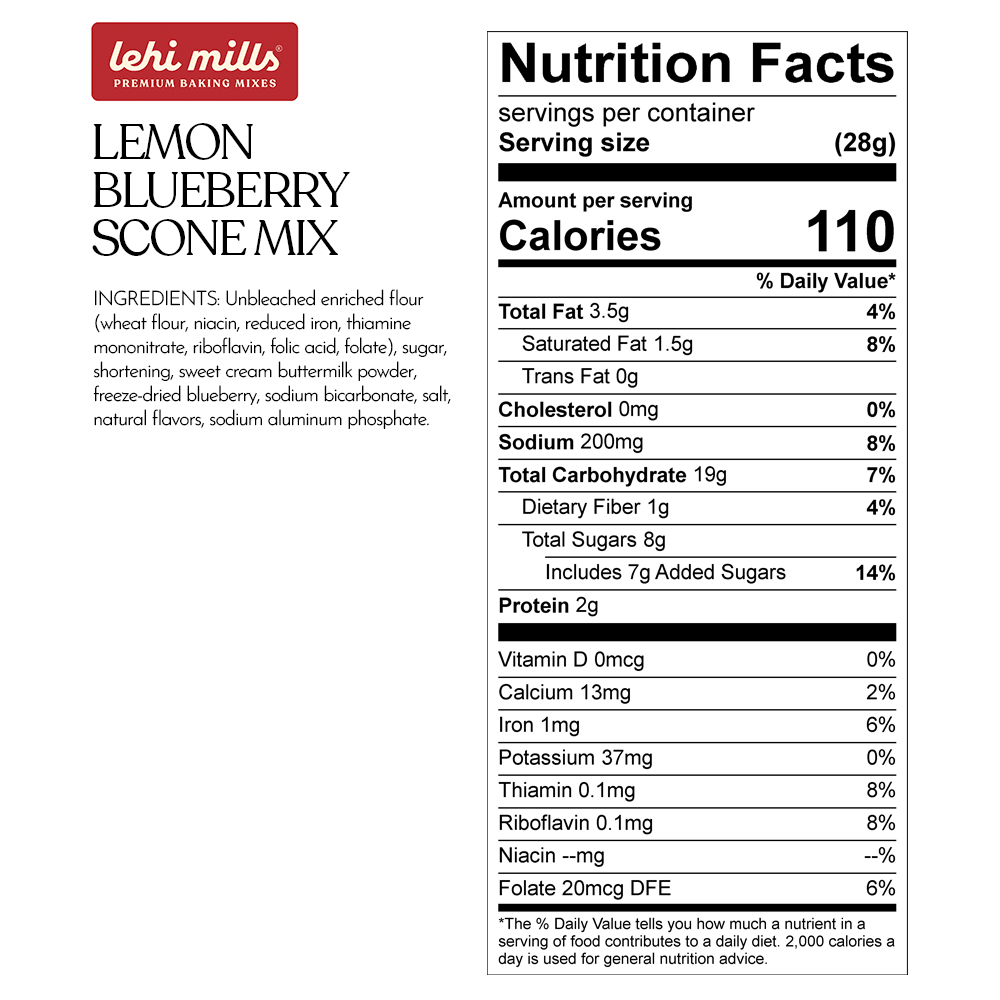 Lemon Blueberry Scone Mix