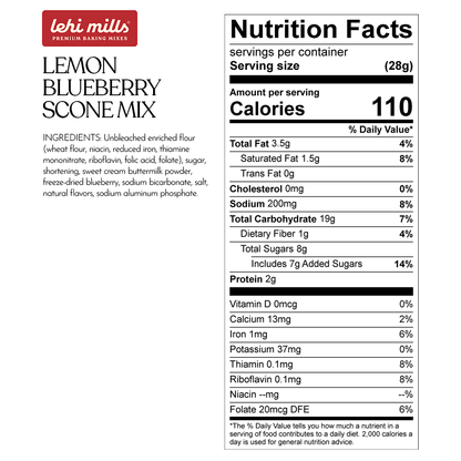 Lemon Blueberry Scone Mix