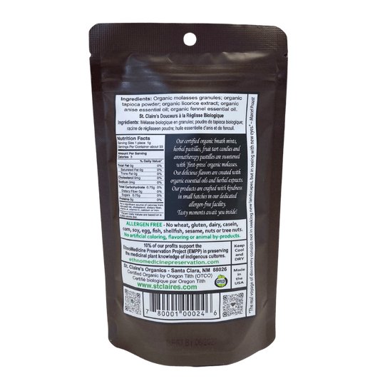 Licorice Pastilles, Organic, 3 oz