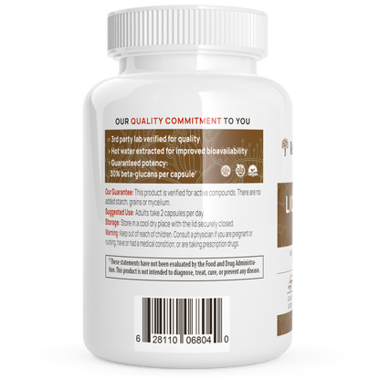 Organic Lions Mane Extract Capsules by Real Mushrooms
