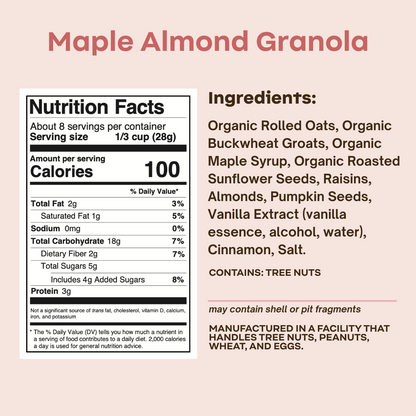 Maple Almond Granola