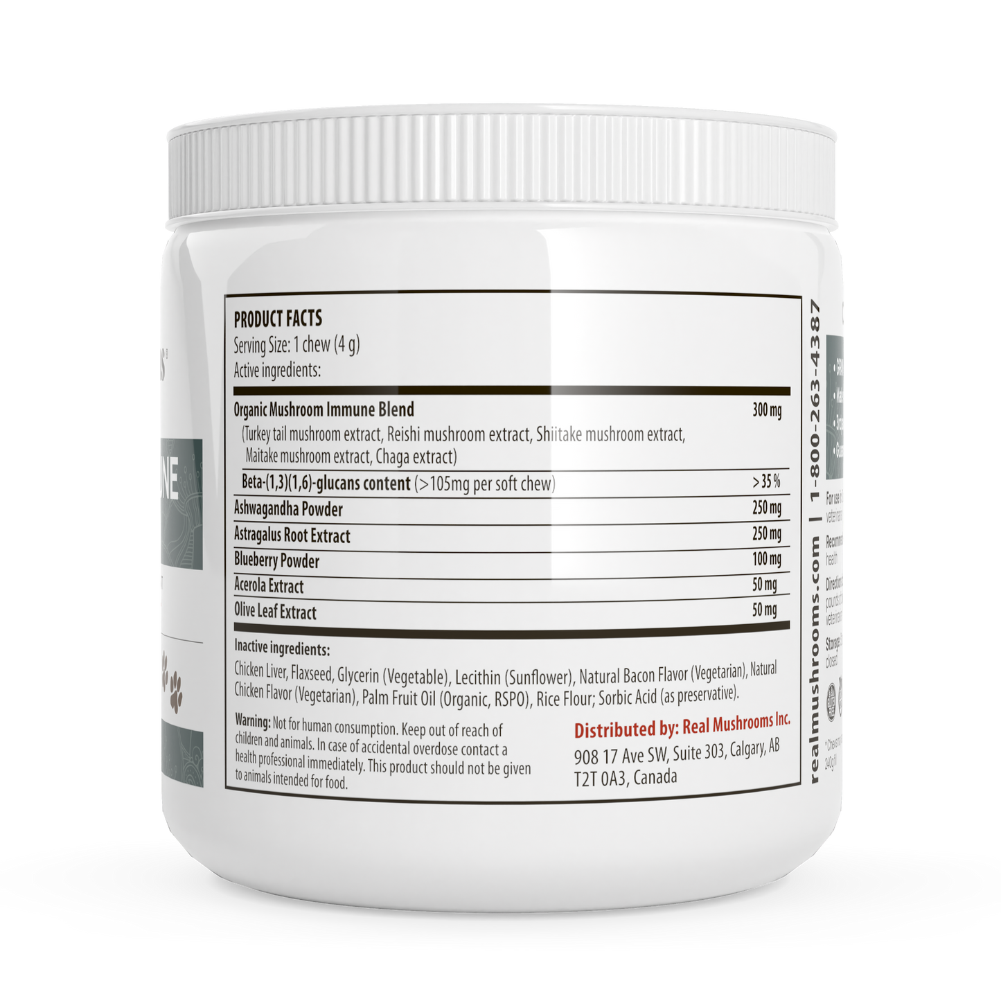 Mushroom Immune Pet Chews by Real Mushrooms