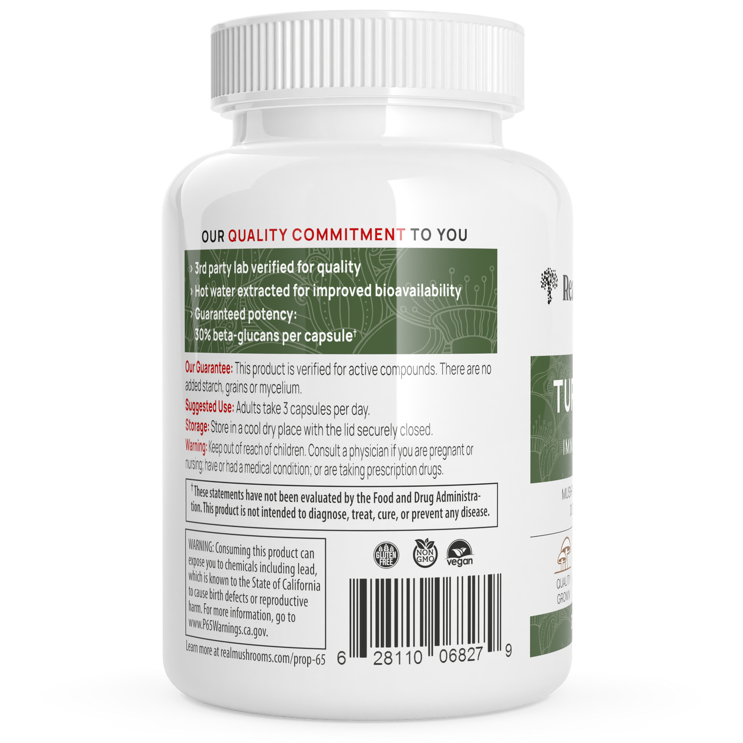 Turkey Tail Mushroom Capsules by Real Mushrooms