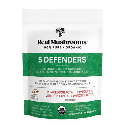 5 Defenders Organic Mushroom Complex – Bulk Powder by Real Mushrooms