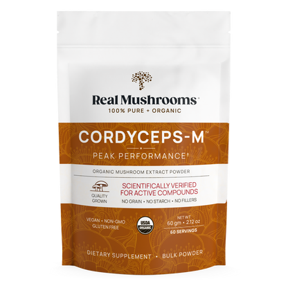 Organic Cordyceps Mushroom Extract Powder – Bulk Supplement by Real Mushrooms