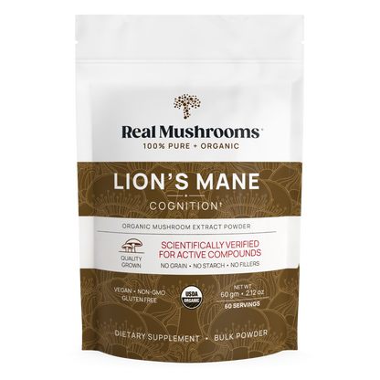 Lions Mane Mushroom Powder by Real Mushrooms