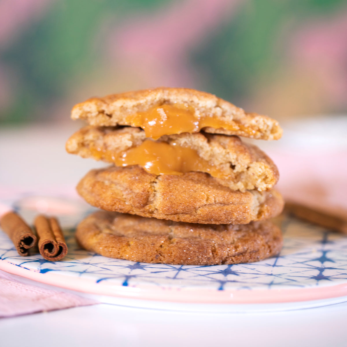 Snickerdoodle Salted Caramel LavaCookies