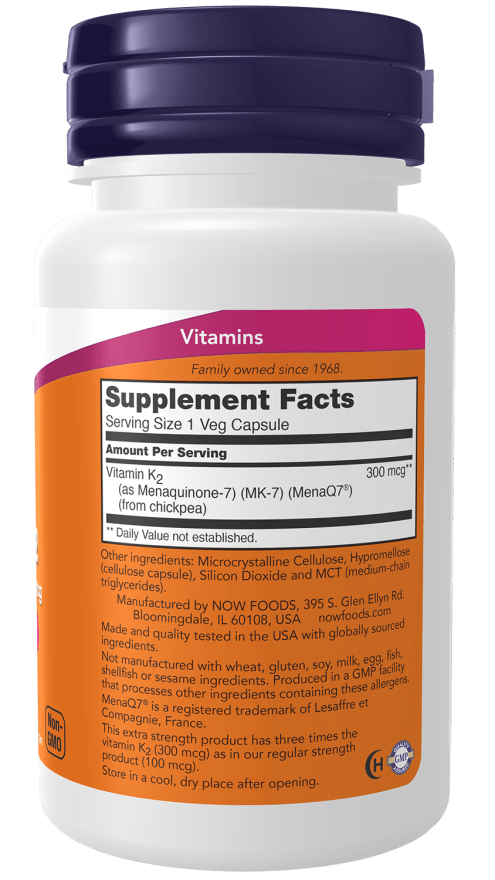MK-7 Vitamin K-2 Extra Strength-300mcg