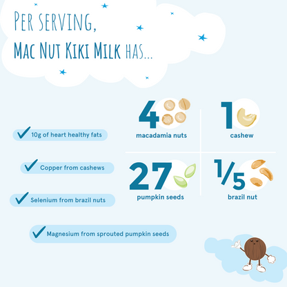 Mac Nut Kiki Milk • 32 fl oz • Pack of 6 by Kiki Milk