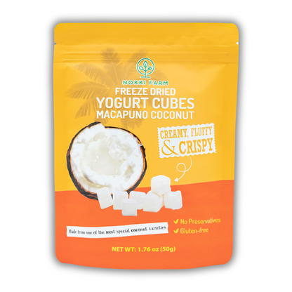 Freeze-Dried Yogurt Cubes - Macapuno Coconut