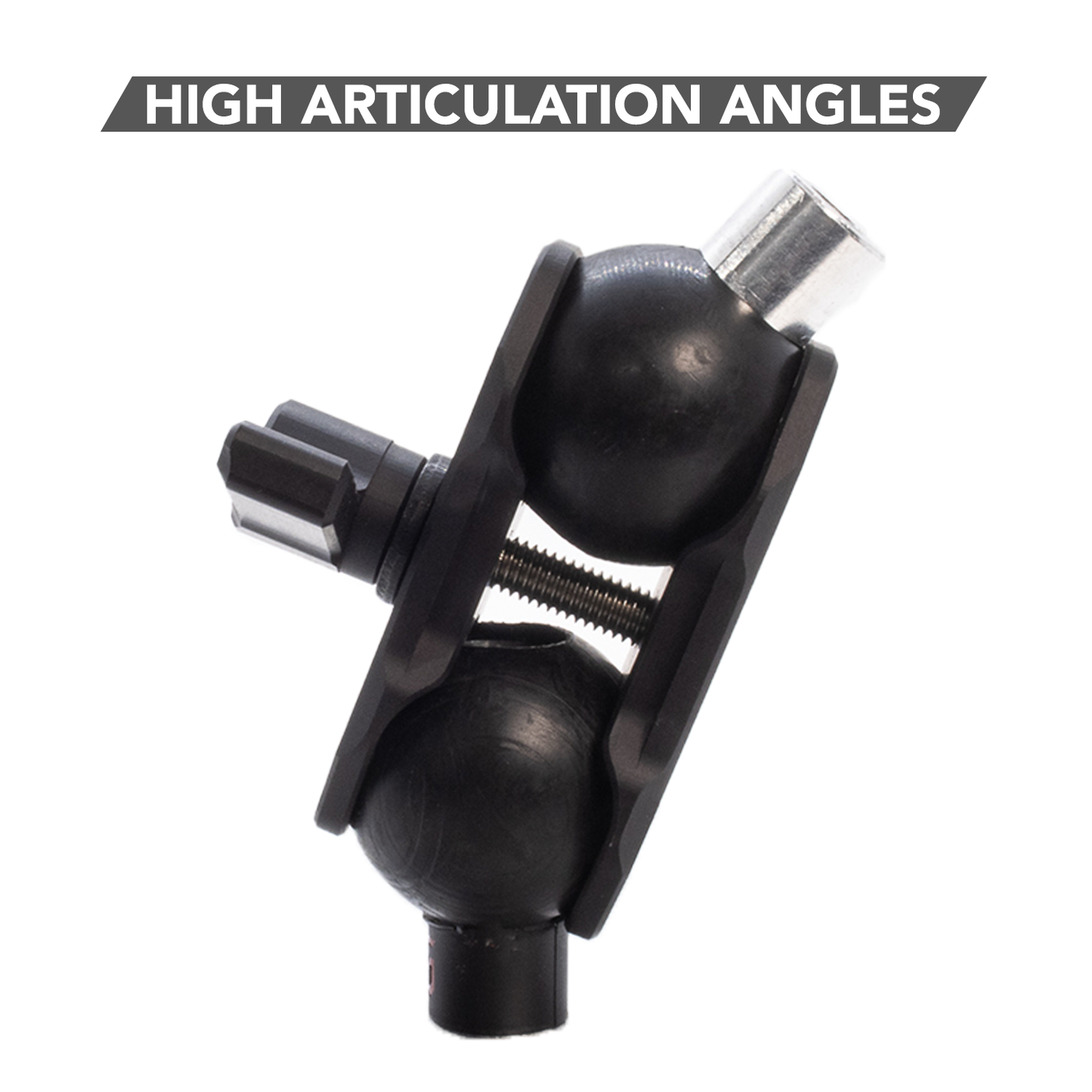 Mach 125 Arm - Short Machined Aluminum 1" Ball Mount Arm