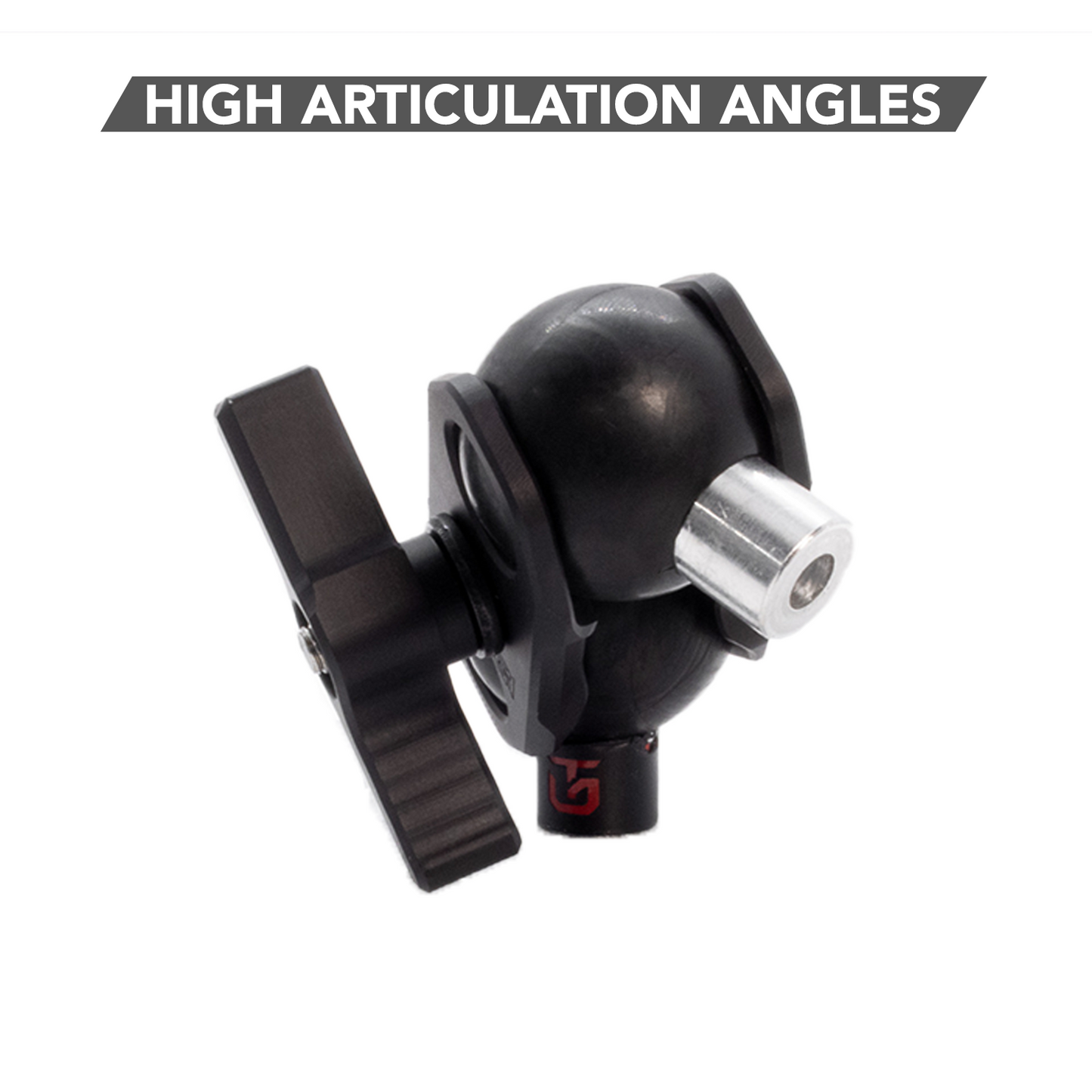 Mach 125 Arm - Short Machined Aluminum 1" Ball Mount Arm