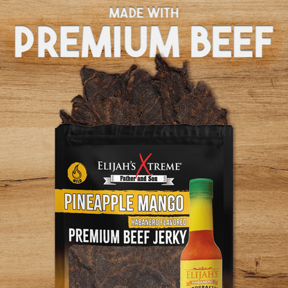 Pineapple-Mango Habanero Beef Jerky - 6 bags (1lb)