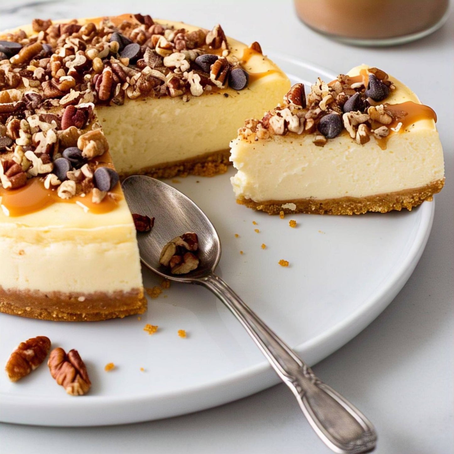 Andy Anand Sugar-Free Turtle Cheesecake near me 9" | Diabetic-Friendly, Creamy & Delicious with Real California Cream Cheese | Handmade & Natural Ingredients