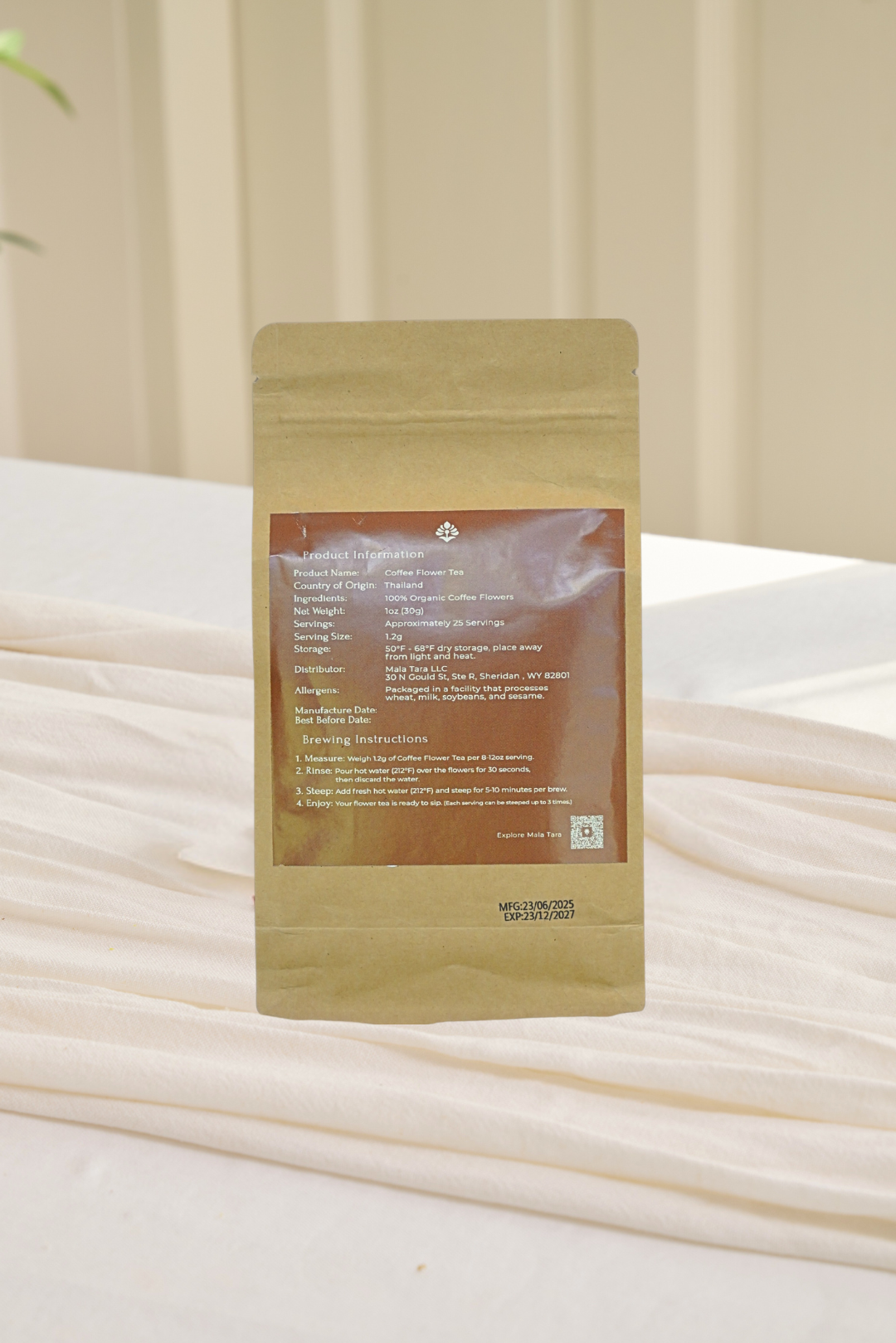 Coffee Flower Tea Pouch