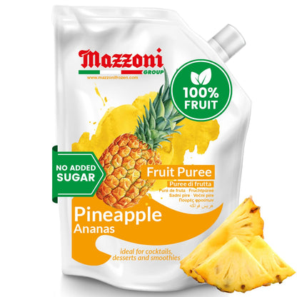 Mazzoni, Pineapple Puree, 100% Pure Pineapple Mix, No Sugar Added, 2.2 lb