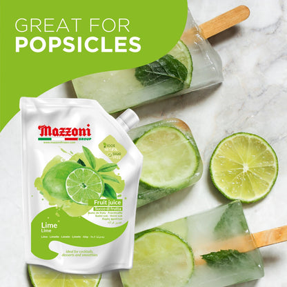 Mazzoni, Real Lime Juice, 100% Pure Lime, Just Juice, No Sugar Added, 2.2 lb